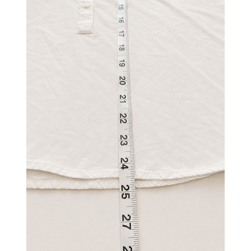 J Crew White Chiffon Womens Blouse Size 8 Normcore Coastal Preppy Top  Romantic - Picture 3 of 5